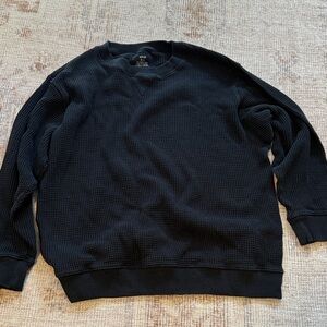 Aerie Black Waffle Knit shirt